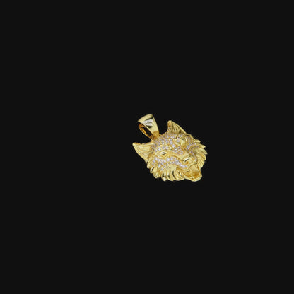Fierce Wolf Pendant - Style 7