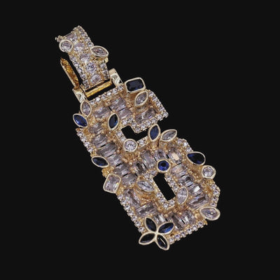 Custom College Font Shaped Cut Pendant
