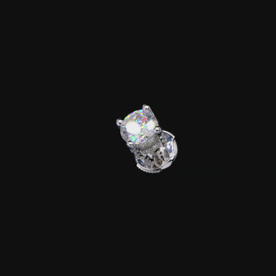 Moissanite S925 Round Cut Stud Earring