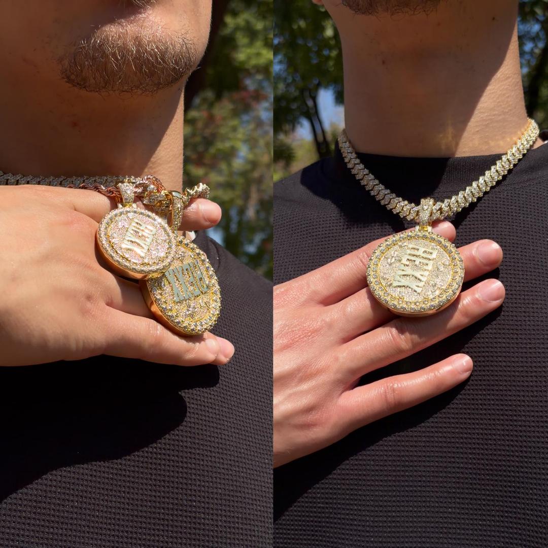 Custom Rotating Disc Pendant - 51mm