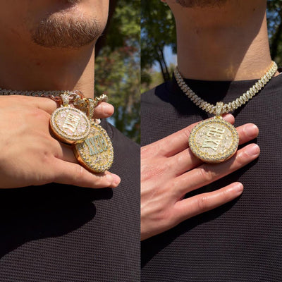 Custom Rotating Disc Pendant-38mm