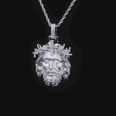 Moissanite Jesus Piece Iced Pendant