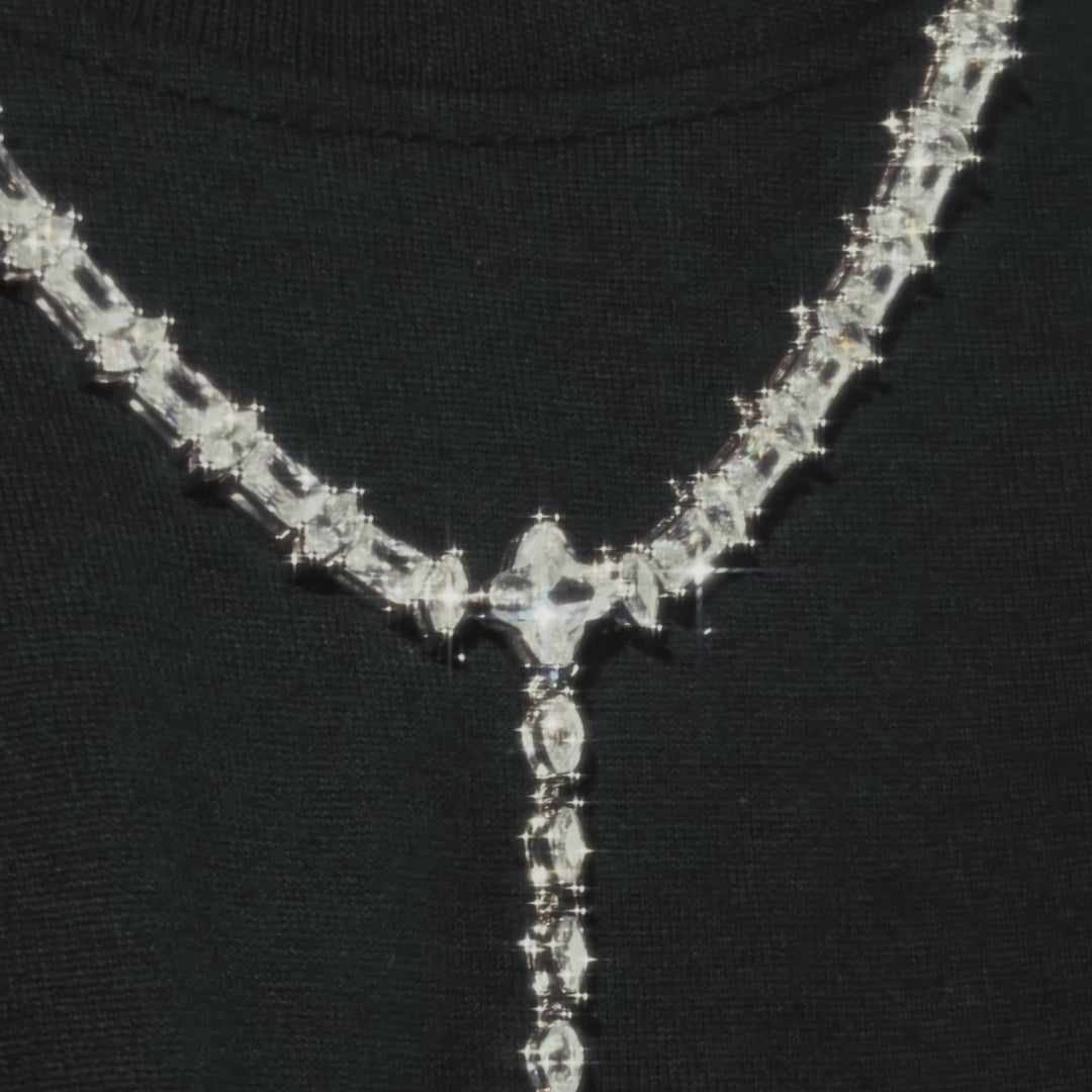 6mm VVS Moissanite Silver Divine Rosary Necklace - 2025 Fine