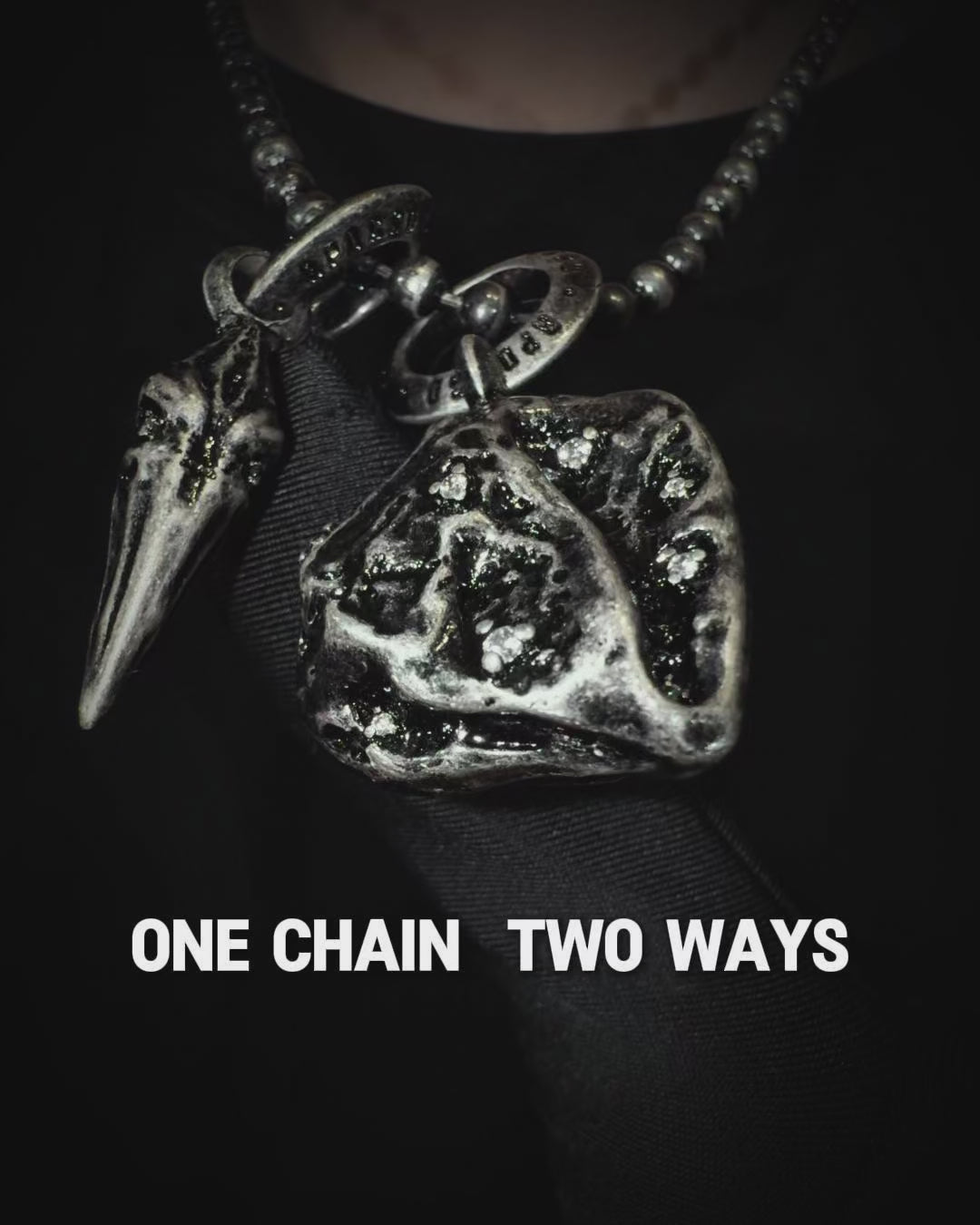 BELL & MONOLITH WEATHERED NECKLACE