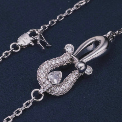 Horseshoe Locked Luck Necklace
