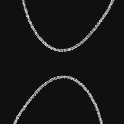 Custom Micro Photo Pendant & Tennis Chain Set