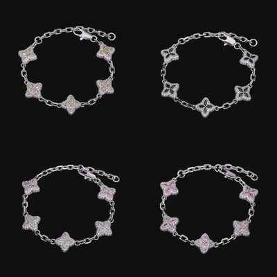 Cuban & Clover Bracelet Set