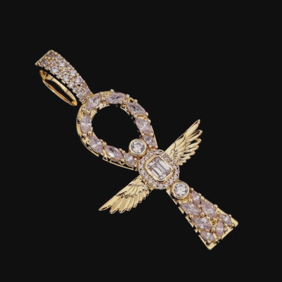 Scarab Ankh Dragon Chain & Pendant Set