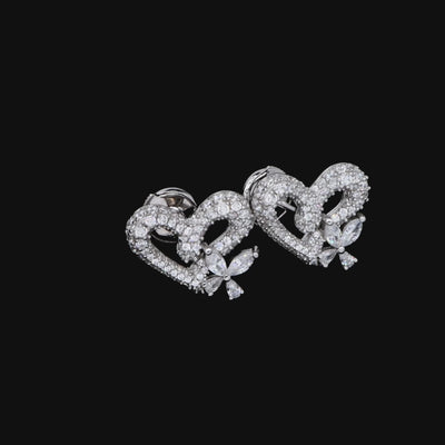 S925 Loving Grace Butterfly Stud Earring