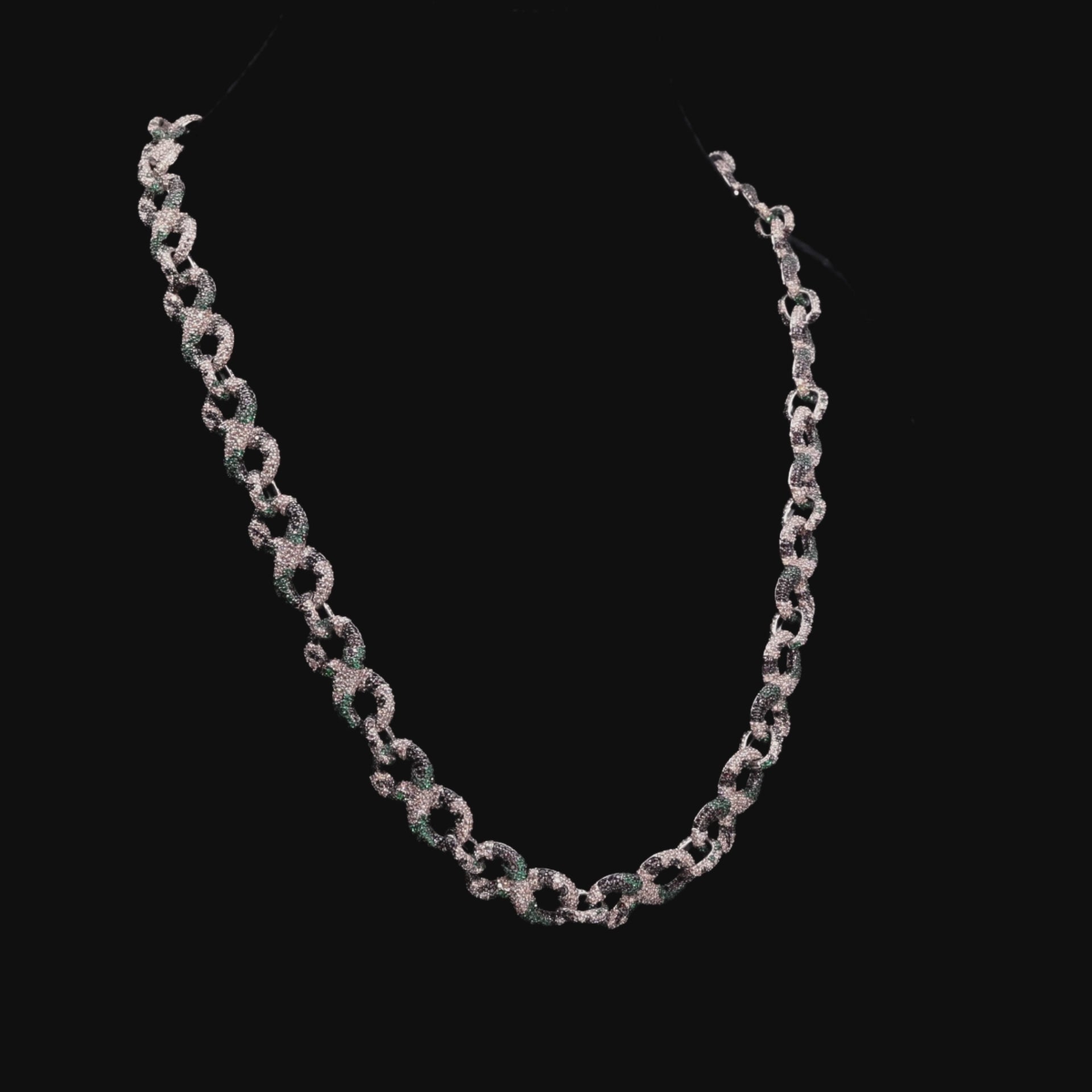 Infinity OG Camo Iced Link Necklace & Wallet Chain