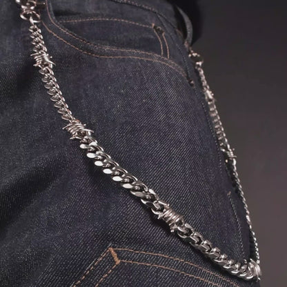 Thorned Cuban Wallet Chain