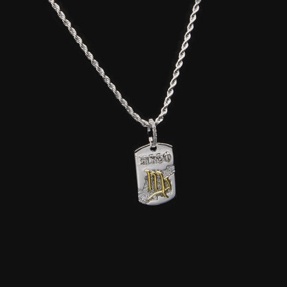 Zodiac Dog Tag Pendant