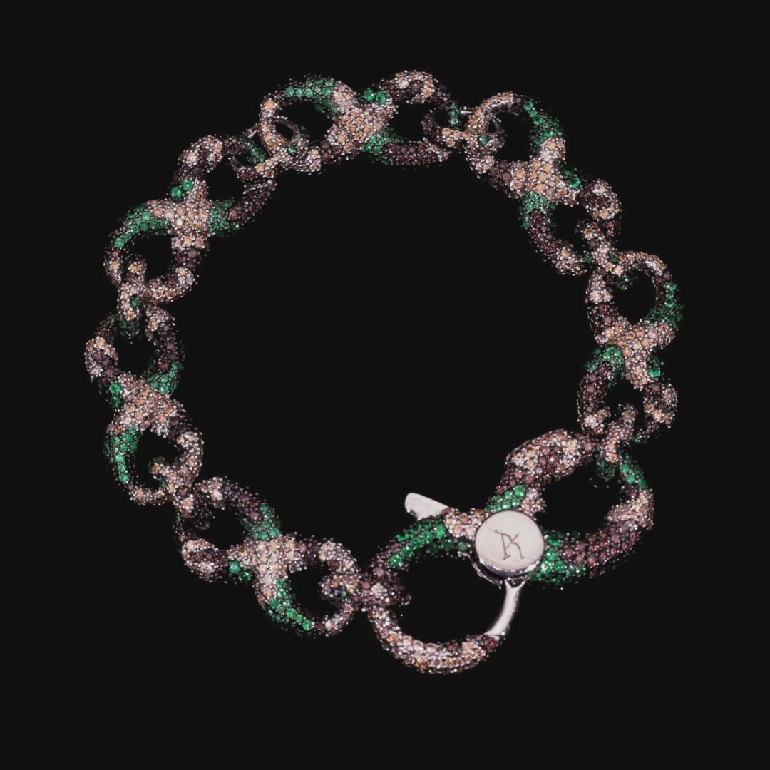 Infinity OG Camo Iced Link Bracelet