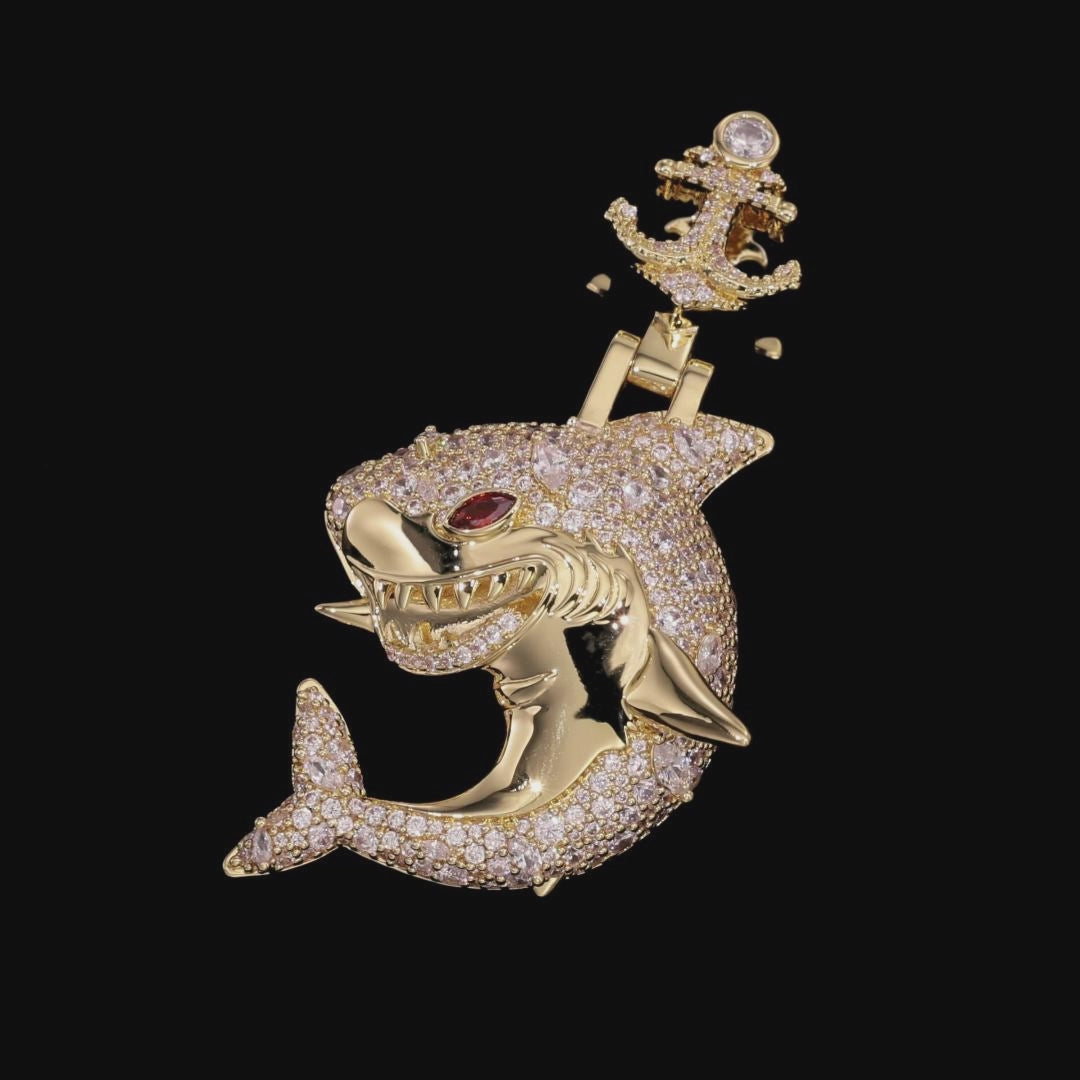 Predator Anchor Shark Pendant