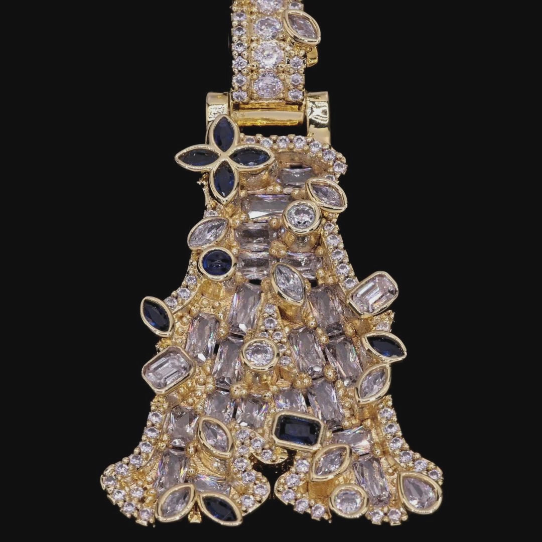 Custom Colored Bosox Font Pendant