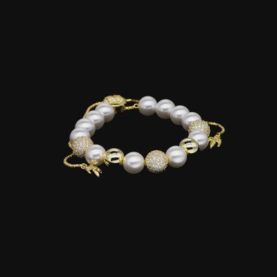 WONG Dragon Pearl and Bead Bracelet - 8mm