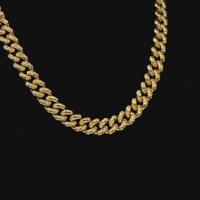 WONG Dragon Box Clasp Miami Cuban Chain - 10mm