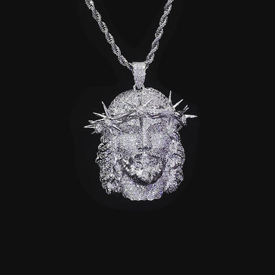 Jesus Piece Fully Iced Pendant