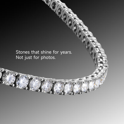 Moissanite Iced Tennis Chain - 5mm