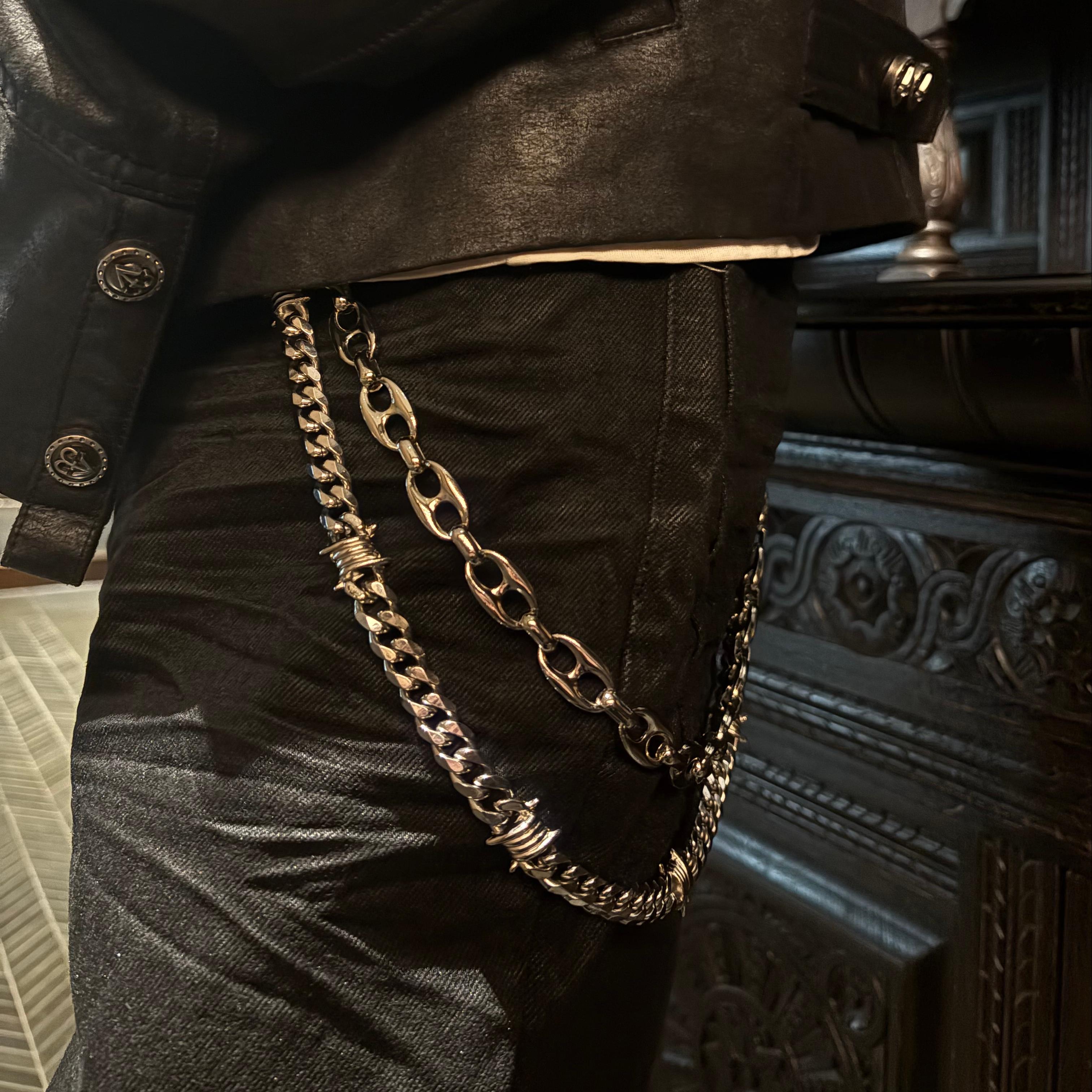 Thorned Cuban & G-Link Wallet Chain Bundle