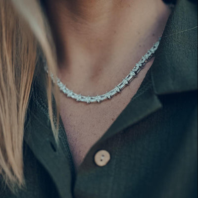 Moissanite Refined Luster Tennis Chain - 6mm