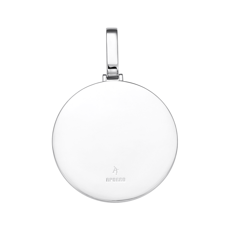 Custom Moissanite Round Pendant - APORRO