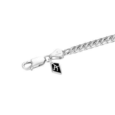 Custom 14k Gold Moissanite Old English Name Necklace - 5mm