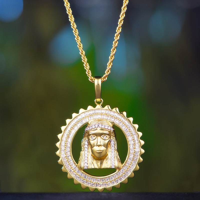 Holly Iced Jesus Pendant - APORRO