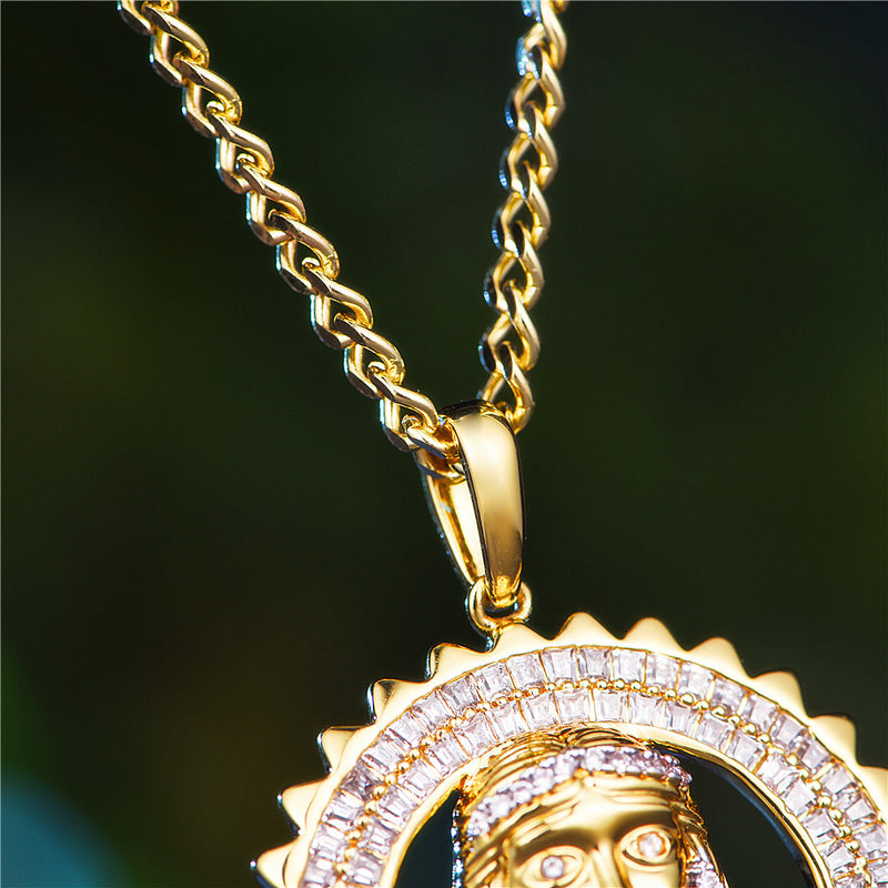 Holly Iced Jesus Pendant - APORRO
