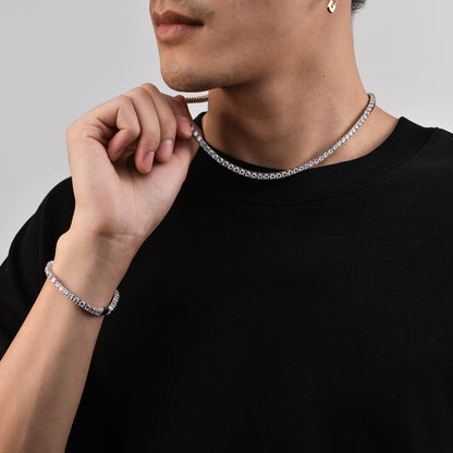 5mm Tennis Chain and Bracelet Gift Set