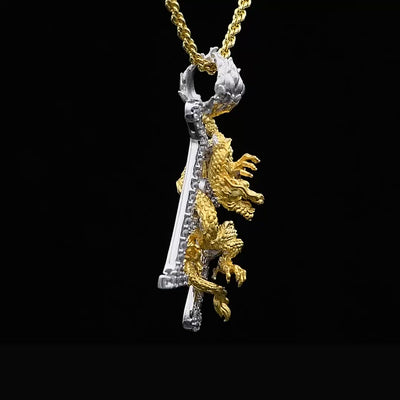 Medium Brass WONG Dragon Aporro A® Pendant
