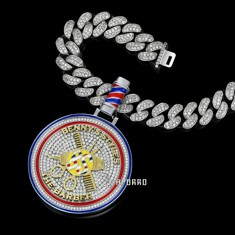 APORRO Premium Barber Shop Necklace Custom Design Deposit - APORRO