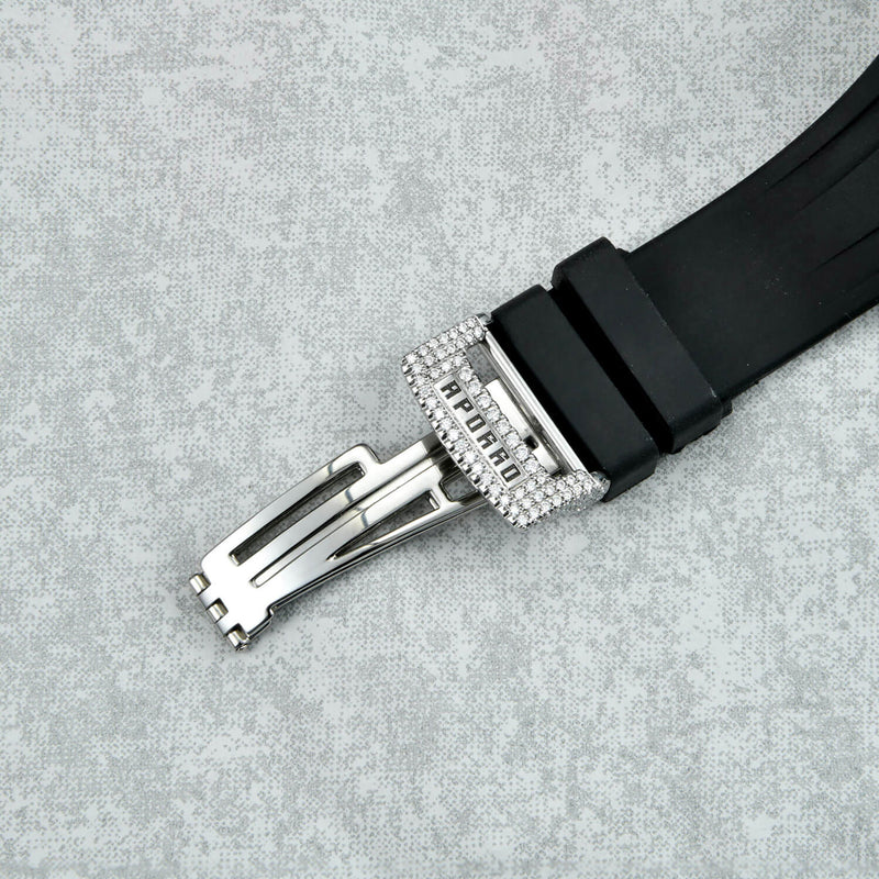 Men's Stainless Steel Analog Quartz Watch with Whtie Dial - APORRO