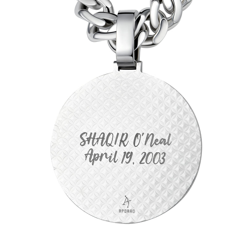 Custom Moissanite Round Pendant - APORRO