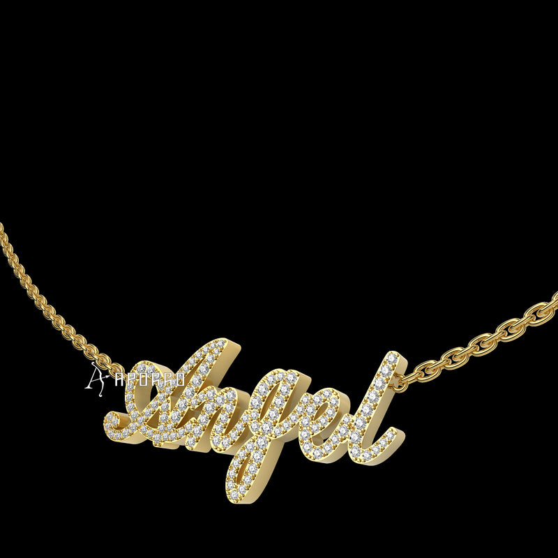 APORRO Premium Custom 14K Gold Name Necklace - APORRO