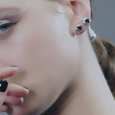 S925 LR44 NO.1 Earrings - Pair