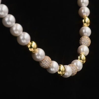 WONG Dragon Pearl and Bead Necklace - 8mm