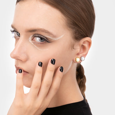 S925 LR44 NO.1 Earrings - Pair