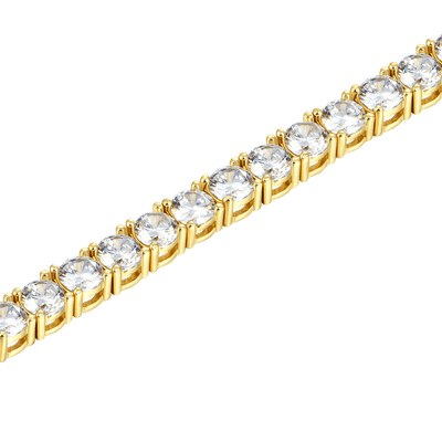Round Cut Tennis Anklet - 5mm [SHIP TO THE US ONLY]