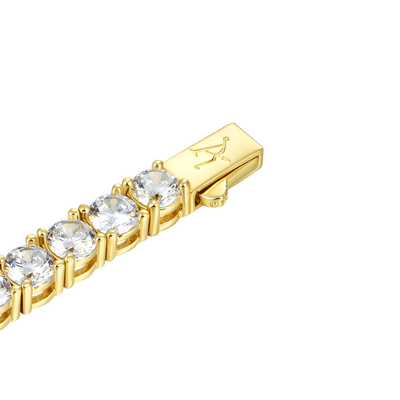 Round Cut Tennis Anklet - 5mm [SHIP TO THE US ONLY]