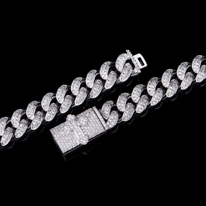 12mm Aporro New Box Clasp Cuban Link Chain