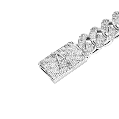Aporro A® Box Clasp Cuban Link Bracelet - 19mm