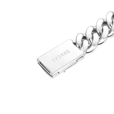 Aporro A® Box Clasp Cuban Link Bracelet - 19mm