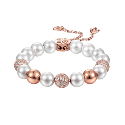 WONG Dragon Pearl and Bead Bracelet - 8mm