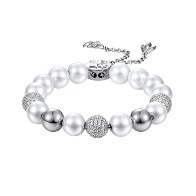 WONG Dragon Pearl and Bead Bracelet - 8mm