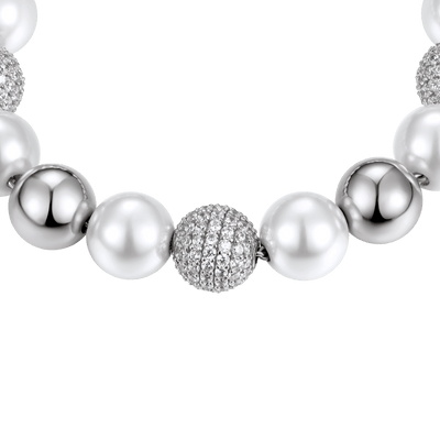 WONG Dragon Pearl and Bead Bracelet - 8mm