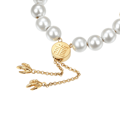 WONG Dragon Pearl and Bead Bracelet - 8mm