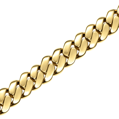 Solid Miami Cuban Bracelet - 12mm