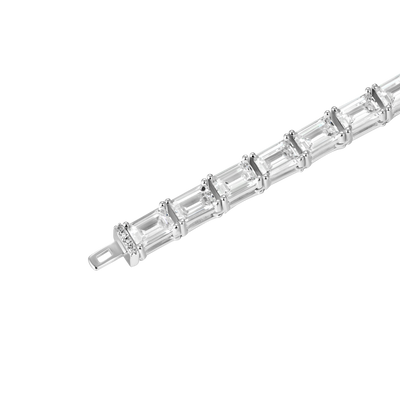 Emerald Cut Tennis Bracelet - 4mm