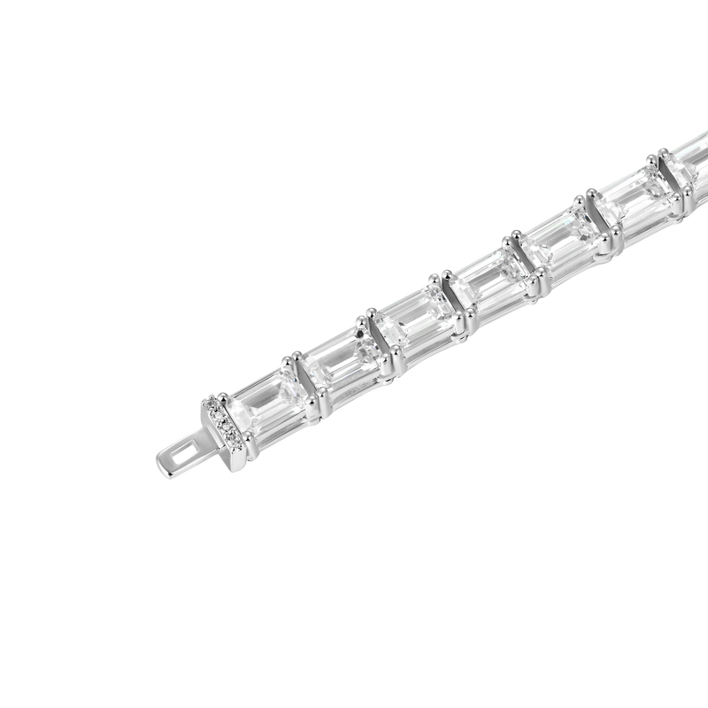 Emerald Cut Tennis Bracelet - 4mm - APORRO